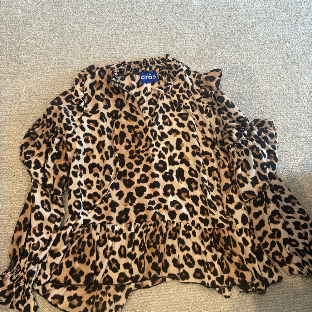 Cras Leopard Print Women's Blouse